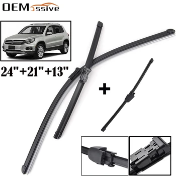 

24" 21" 13" Windshield Windscreen Wiper Blades For VW Tiguan Front Rear Window 2016 2015 2014 2013 2012 2011 2010 2009 2008 2007