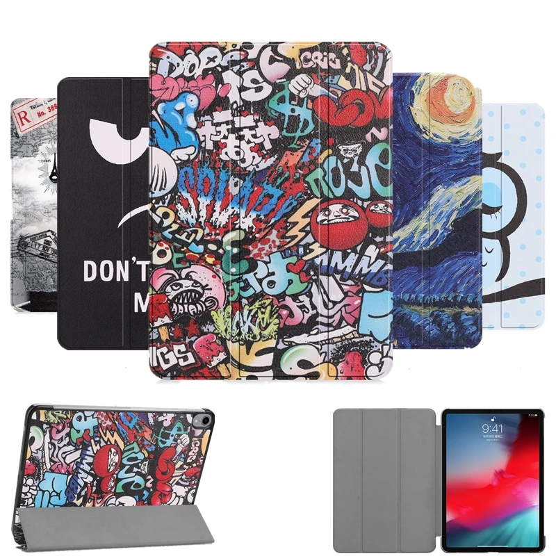 Colorful 3d Printing Pu Leather Case For Apple Ipad Pro 11'' Tablet