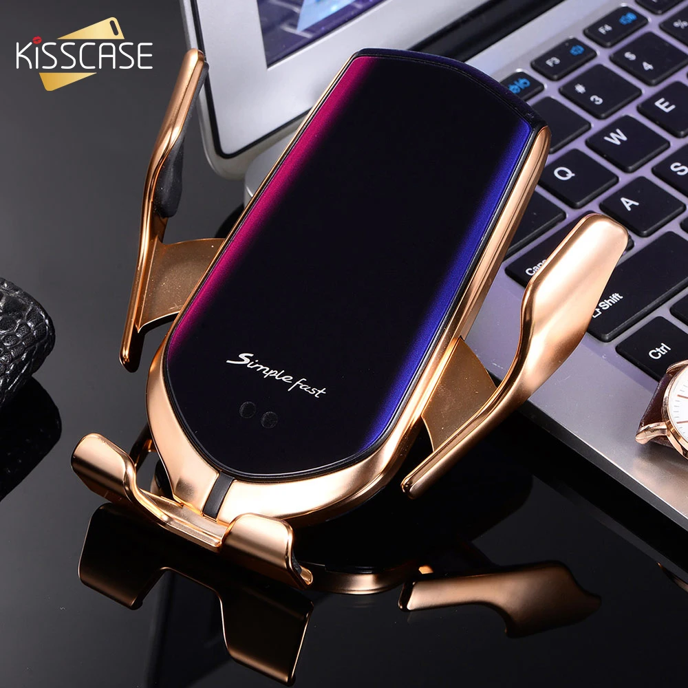 Автомобильный держатель для телефона KISSCASE беспроводное зарядное устройство Samsung