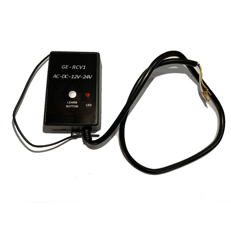GE RCV1 Universal 433MHZ Receiver Transmitter Rolling & Learning Code AC DC 12V -24V Gate Remote Receiver Приемник R&eacute;cepteur wireless remote control wireless remote controller