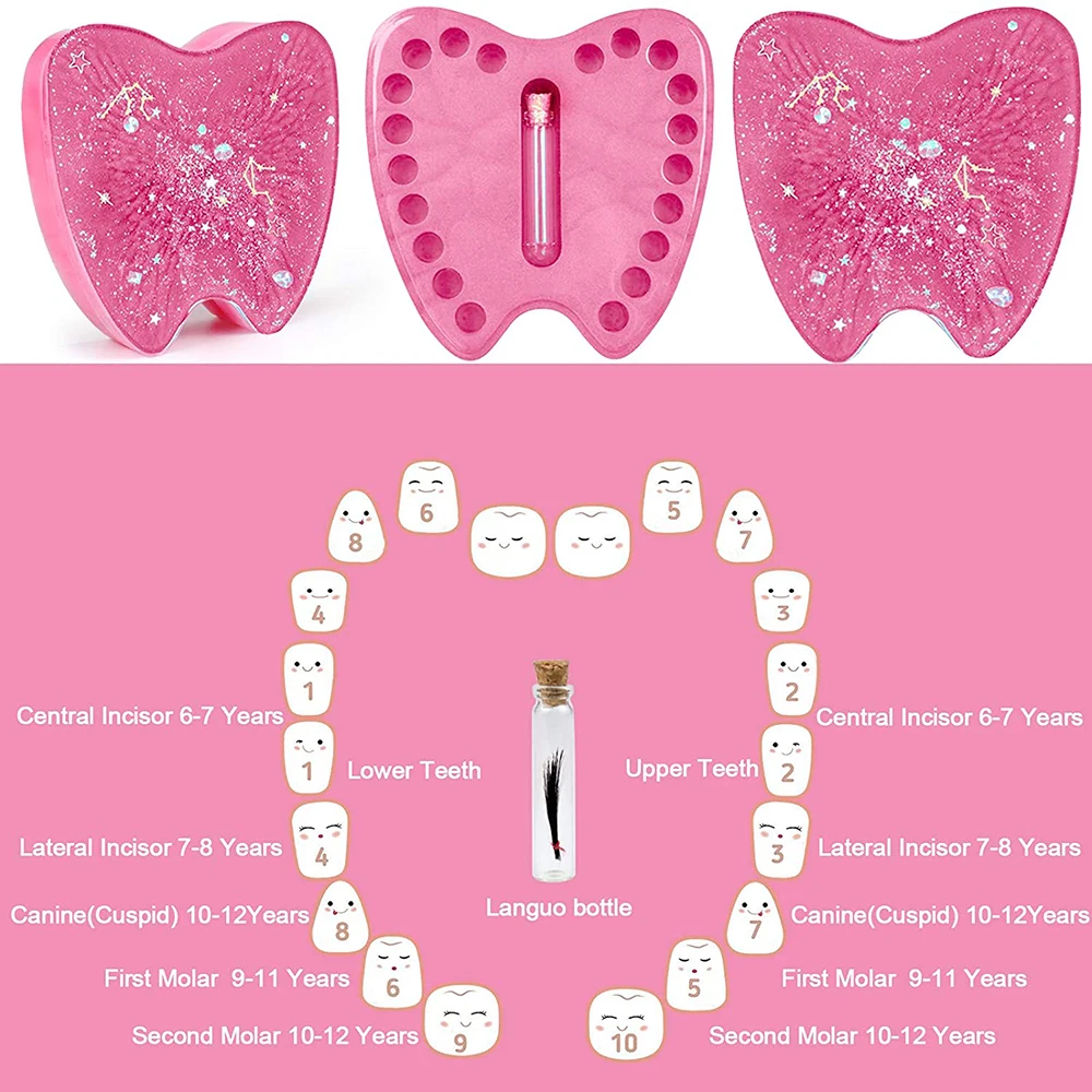 Baby Tooth Container Resin Molds silicone mold DIY Crystal Epoxy Resin Mold Deciduous Teeth Lanugo Memorial Box Silicon Mold Storage Box