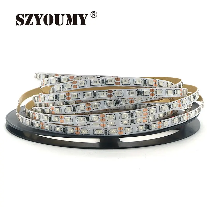 SZYOUMY 500 м DC12V 5 м 16,4 фута 120led/м узкая печатная плата 4 мм ширина 2835 SMD гибкая не Водонепроницаемая светодиодная лента теплый белый