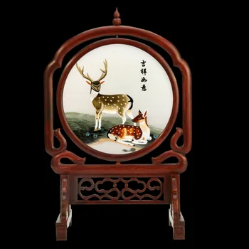 

DIY double-sided embroidery screen decoration Chinese style gift