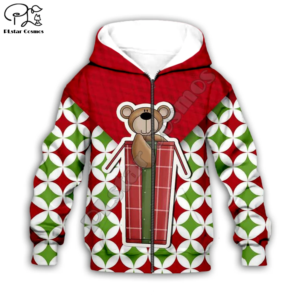 Kids baby Merry Christmas costumes 3D print cartoon boy girl hoodie Sweatshirt Santa zipper pullover t shirts Jumper Pant Shorts