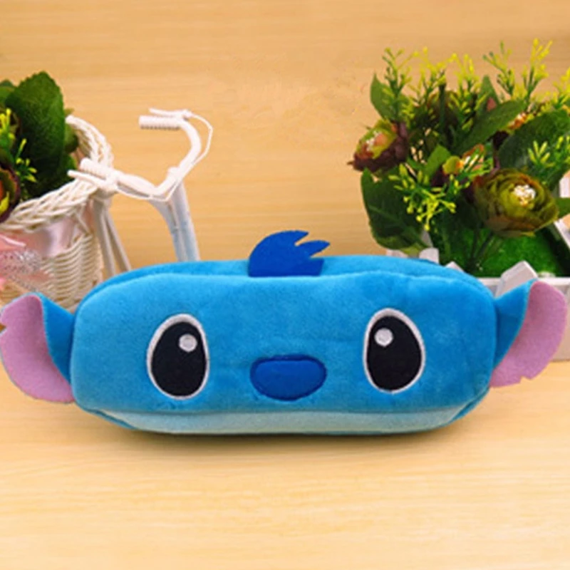 Fashion Cartoon Velvet Pencilcase Portable Pouch Storage Purse Stationery Pencil Case Girl Cosmetics Bag Boy Wallet | Канцтовары для