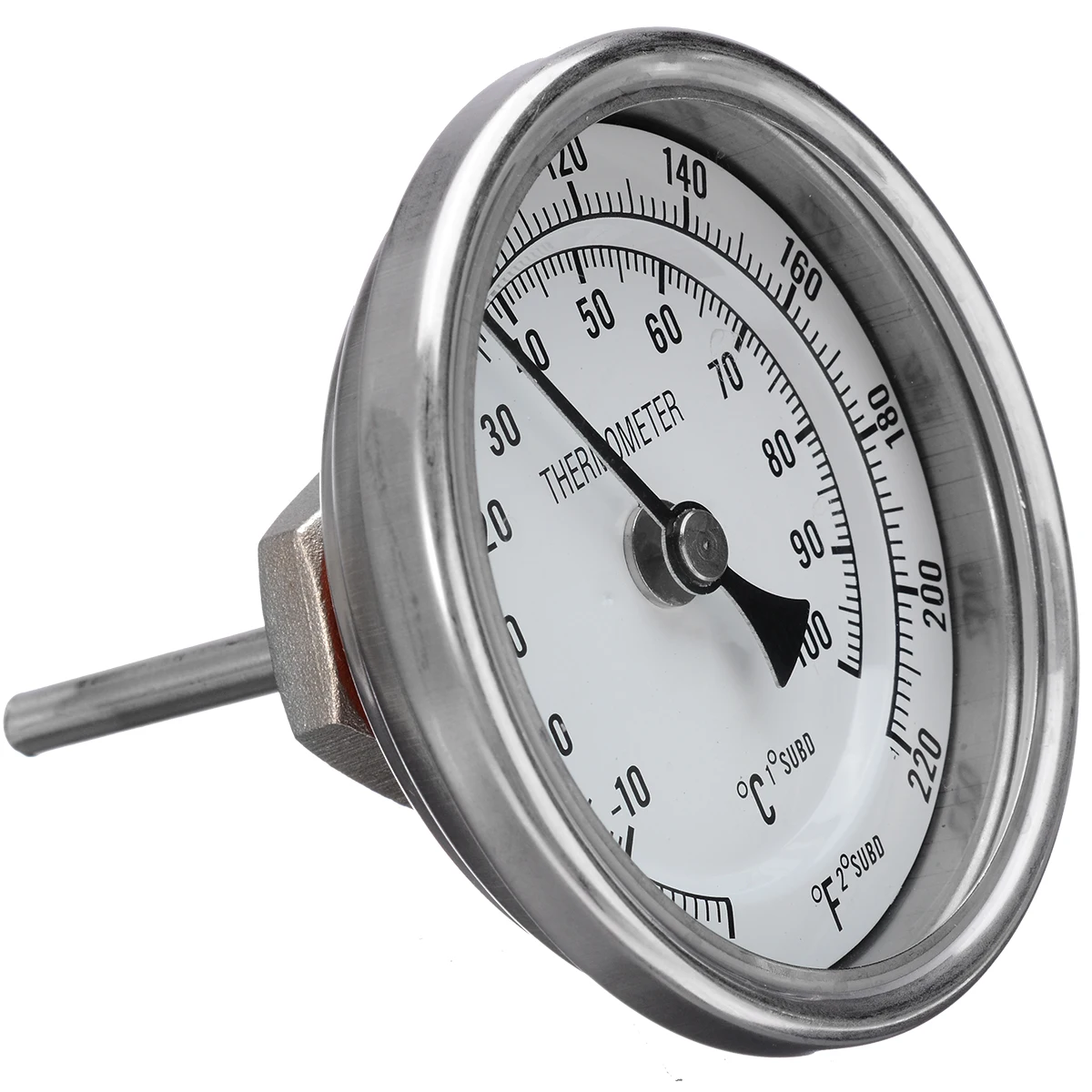 Домашний чайник пивной термометр для пивоварения пивной биметаллический термометр " лицо и 2" зонд 1/" MNPT 0~ 220F градусов