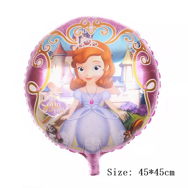 1 шт./лот 102 см большой с принцессой Софией на гелиевый воздушный шар покрытый фольгой для маленьких девочек День рождения гелий надувные украшения для вечеринки воздушный шар большой - Цвет: 1pc