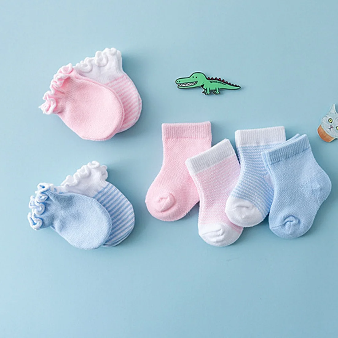 Дышащие эластичные перчатки с защитой от царапин, носки, детские варежки, перчатки, носки для детей