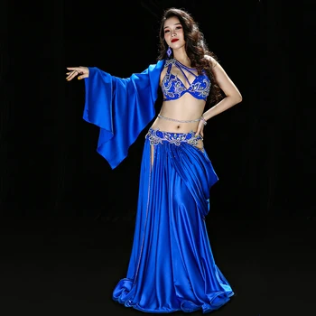 

Belly Dance Clothes For Women Shiny Performance Stage Costume Bollywood Dance Bra Carnival Outfits Exotic Dancewear JL1833