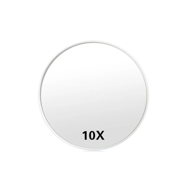 22 светодиодный светильник с сенсорным экраном, зеркало для макияжа, настольное косметическое зеркало 1X/2X/3X/10X, увеличительное зеркало, 3 складных регулируемых зеркала - Цвет: white 10X