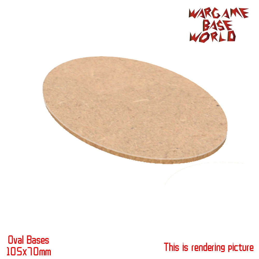 Основа AOS MDF 105x70 мм овальные основа для лазерной резки древесины Wargames|oval base|bases