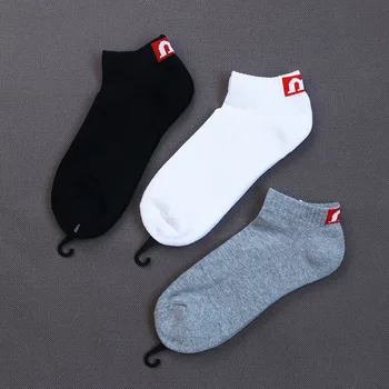 

Cotton Solid Letters Short Ankle Socks M Comfortable Breathable Sweat absorption Casual Pattern Men Socks Hot sale