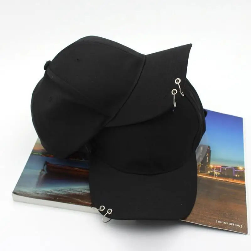 

Hat Personality Hoop Ring Baseball Cap Male And Fema
