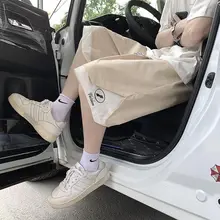 Pantalones cortos informales para hombre, Pantalón deportivo de baloncesto que combina con todo, estético, recto, delgado, hasta la rodilla, de gran tamaño holgado, novedad de verano 2021