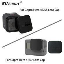 Для экшн-Камеры Gopro Hero 5 4 Session объектив Кепки Hero 5/6/7 4S 5S объектив Кепки крышка Корпус чехол защитный чехол с Gopro логотип для спортивной экшн-камеры Go pro Hero 4/5