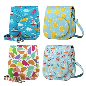

Fruit Fish Style Instant Camera Case Bag For Polaroid Instax Mini 11 PU Leather Cover with Shoulder Strap