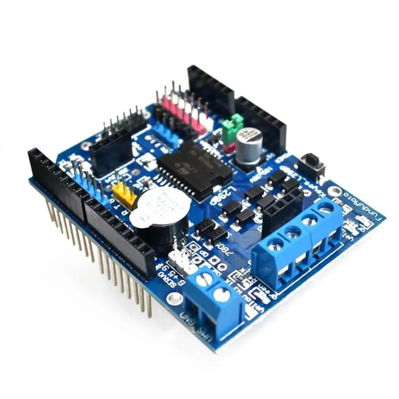 

L298P Motor Driver Module H-bridge Drive Shield Expansion Board High-Power DC Stepper Motor Controller For Arduino