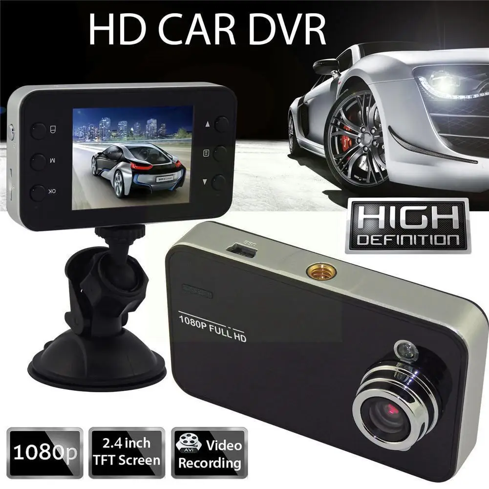1 Set IR LED Night Vision Driving Recorder Video Car Camera Inch Portable Card 32G TF Memory HD DVR 2.4 1080P - Цена: 628,02 руб.
