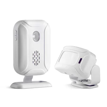 

Wireless Welcome Alarm Doorbell PIR Store Shop Entry Motion Sensor Infrared Detector Induction Door Bell 5 Functions Night Light
