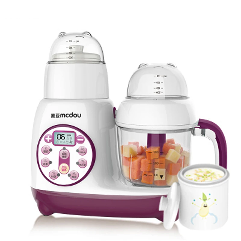 Multi-function Assist Food Machine Electric Blender Boiling Stiring Automatic Meat Grinding Juicer FSJ-D1 Baby Food Cooker
