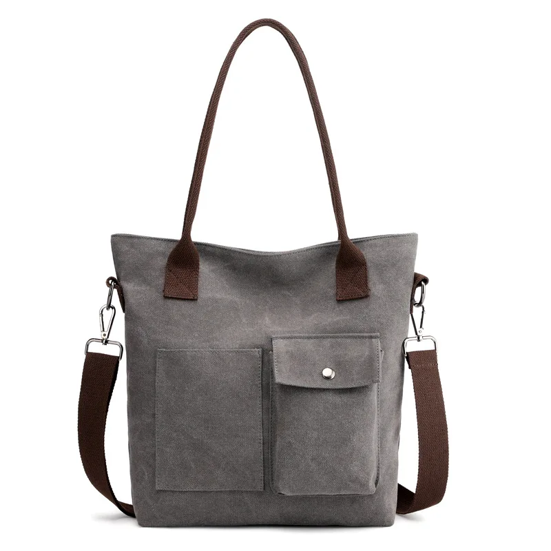 

-Style Literature And Art Canvas Bag Women's Casual Lightweight Large Capacity Shoulder Bag Trend Versatile Travel Hand Shoulder