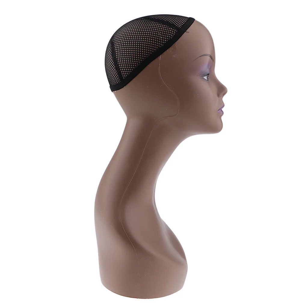Female Mannequin Manikin Model Head Wig Cap Jewelry Hat Display Holder Stand Wig Stand Training Head for Beauty Salon
