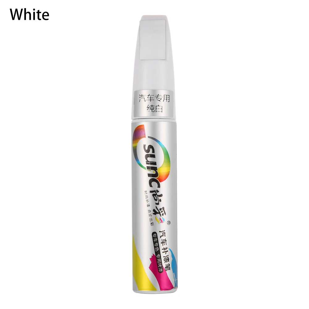 1PC Colorful Car Paint Repair Pen Vehicle Waterproof Clear Scratch Remover Painting Pens Automobiles Paint Maintenance Tools - Цвет: White