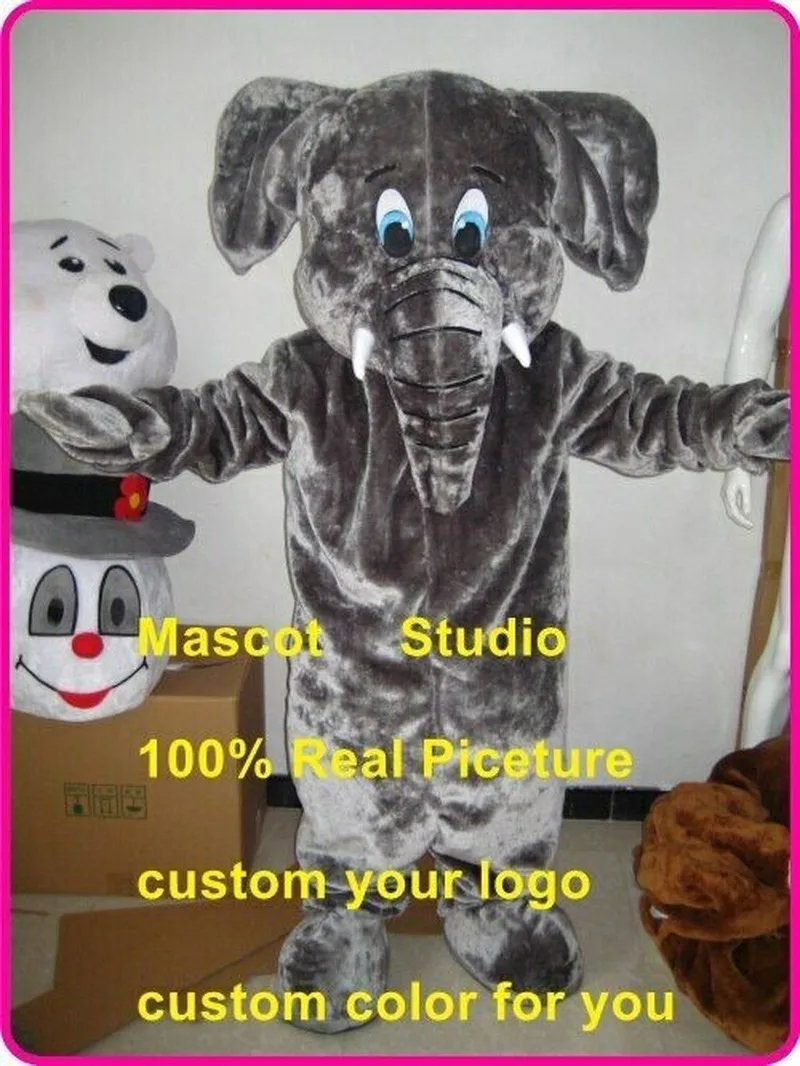 

Elephant Mascot Costume Suit Cosplay Party Game Dress Outfit Halloween Adult Holiday Gift Promotion Event Play Animal