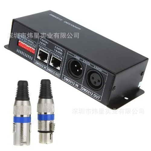 DMX512 постоянного Давление декодер нагрузки 380 w dmx Управление 12 V-24 V 3 | 4-канальный Выход опционально