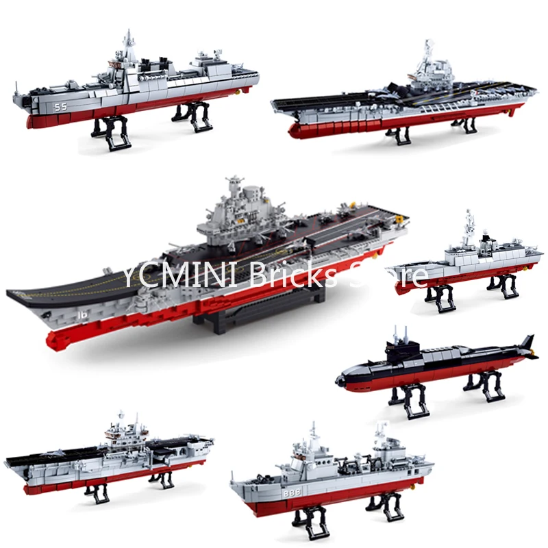 Конструктор Lego военная подводная лодка корабль авианосец модель военного