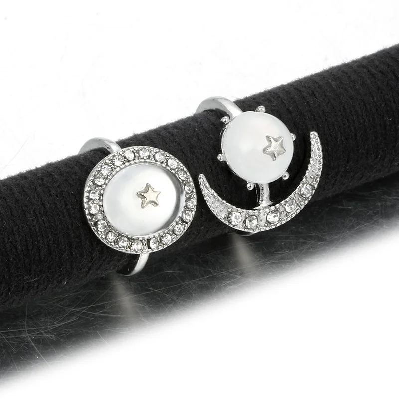 Tocona Vintage Gold Rings Sets for Women Cross Shell Starfish Clear Crytal Stone Geometric Wedding Ring Jewelry Wholesale - Image 4