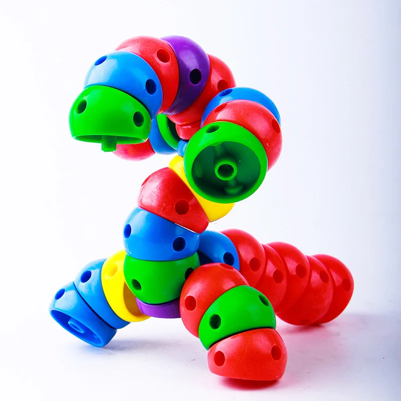 Flexible Music Children's Educational Desktop Building Blocks for Children Fight Inserted Plastic Building Blocks Kindergarten - Цвет: 56pcs
