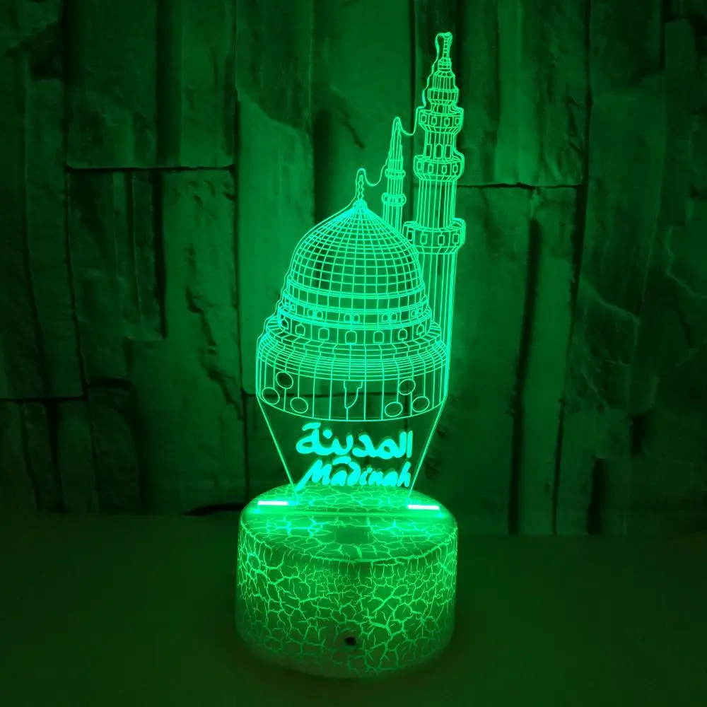 

Building 3D Lamp Colorful Touch Control Remote Control LED Visual Lamp Atmosphere Lamp 3D Illusion Small Table Lamp