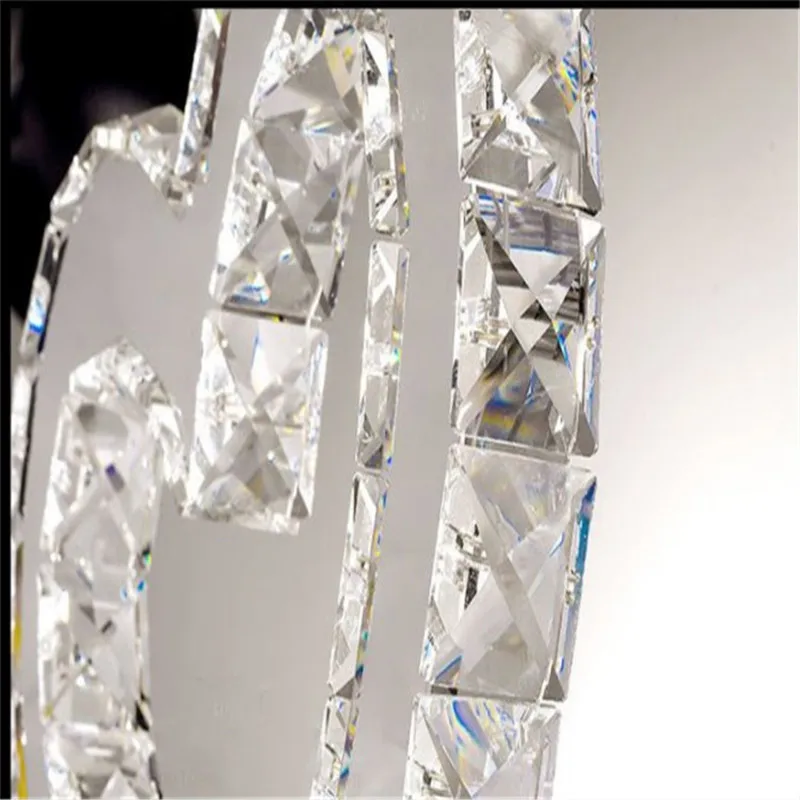 Современные хрустальные настольные лампы из нержавеющей стали светодиодная