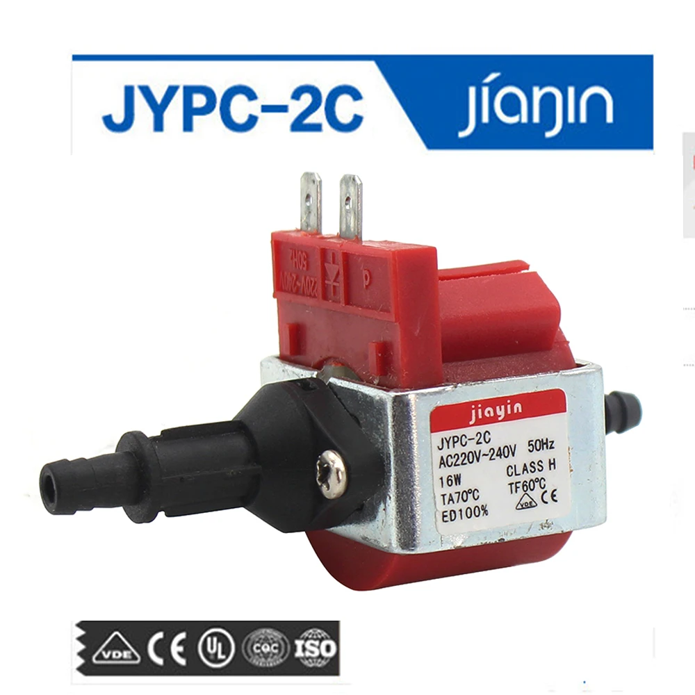 16W 220-240V JYPC-2 Mini Electromagnetic Pump Plunger Type Solenoid Pump for Steam Mop/Irons/Garment Steamer/Lampblack