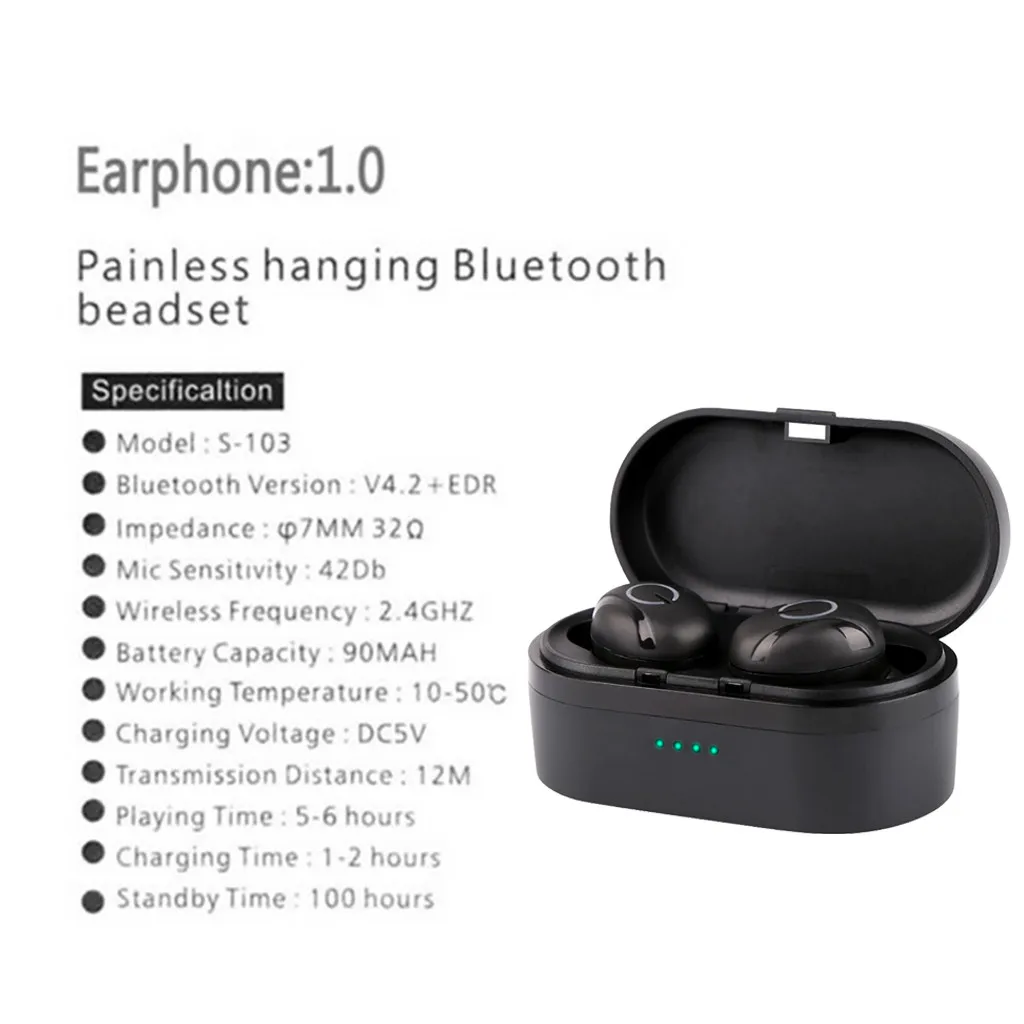 T8 Tws Беспроводная мини гарнитура Bluetooth 5,0+ Edr наушники стерео беспроводные Earbus Hifi Звук спортивные наушники 15 м#20