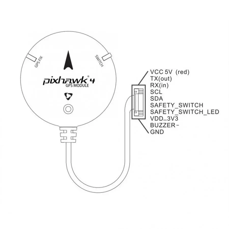 

Hot GPS Module For RC Drone 38400 5Hz M8N GPS Module Compass LED Indicator for Pixhawk 4 Flight Controller RC Accessory
