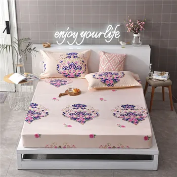 

Yaapeet Printed Kids Bed Sheet Bedding Fitted Sheets Mattress Cover Bedspreads Bedsheet Queen King Sheets no pillow cover