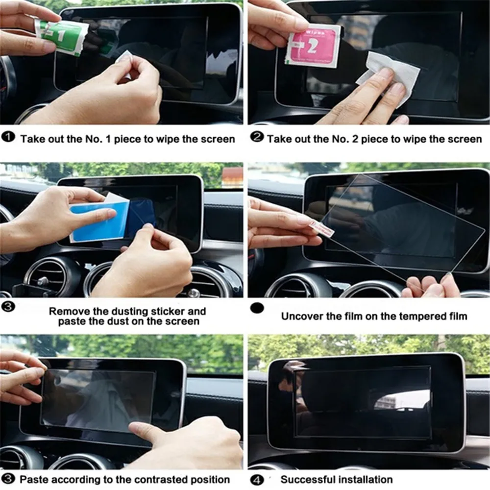 1 комплект 9 7 дюйма Авто автомобильная навигация с закаленным стеклом пленка