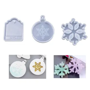 

Christmas decoration christmas tree snowflakes silicone mold DIY Crafts Jewelry Making Tool