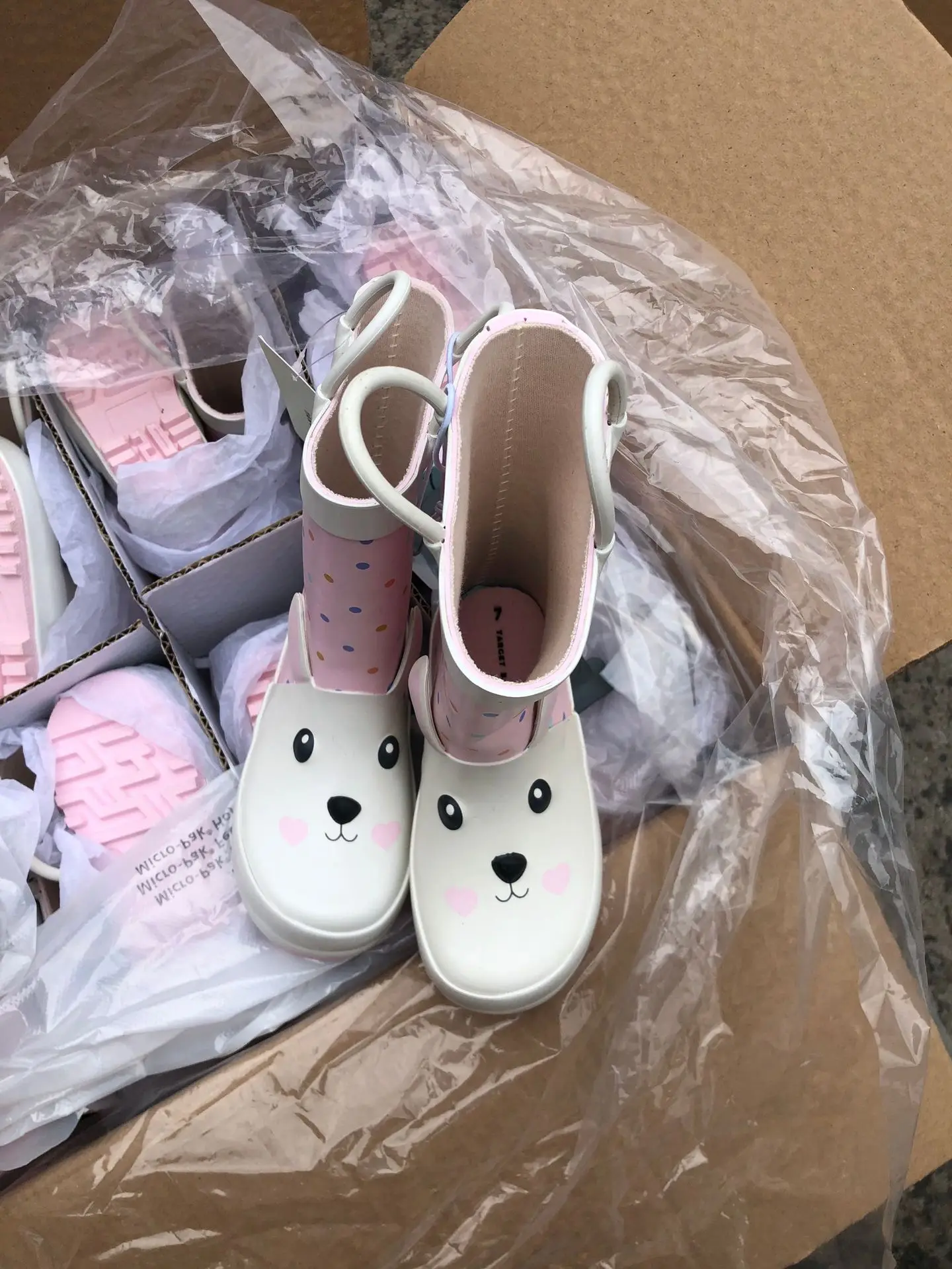 Cute Toddler shoe pink love rabbit sandals shoes  CuteKids infant shoe 