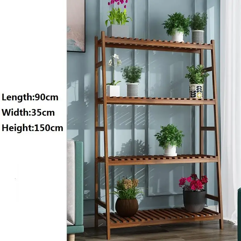 MODEL H Balkon Estanteria Para Plantas Saksi Standi деревянные полки для Terraza открытый балкон Цветочная полка Stojak Na Kwiaty завод Стенд - Цвет: MODEL H