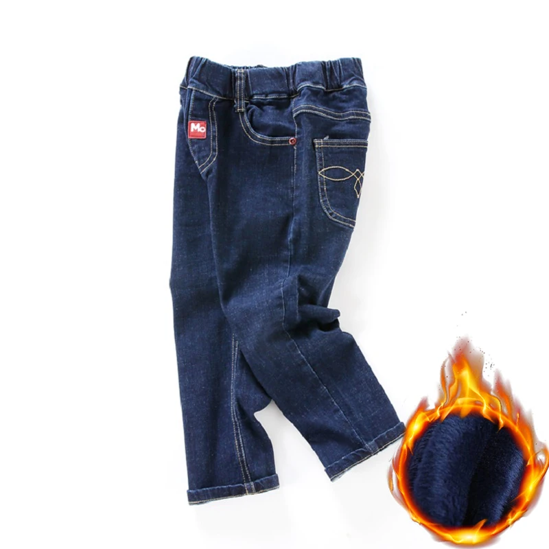Модные детские джинсы для мальчиков штаны-шаровары длинные джинсовые штаны для маленьких мальчиков ковбойские брюки для маленьких мальчиков От 2 до 8 лет
