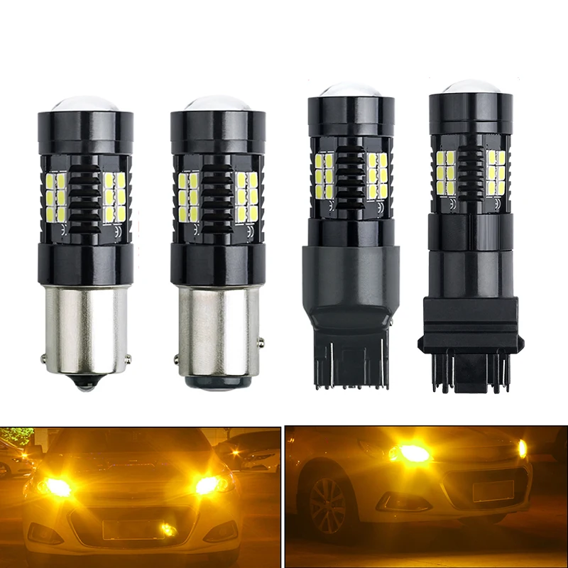 

2 шт., автомобисветодиодный светодиодные лампы T20 7443 W21/5W T25 3157 1156 BA15S 1157 P21/5W BAY15D