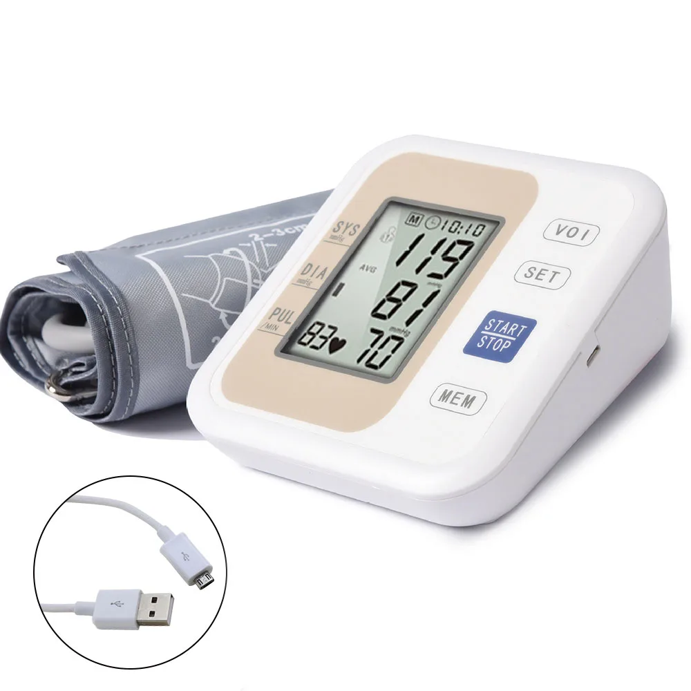 Preise Digitale Blutdruck Monitor Tonometer Medizinische Ausrüstung LCD Gerät für Mess Druck Hause Herz Schlagen Meter Maschine