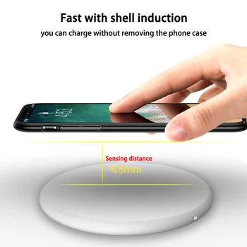 

Qi Metal 10W Wireless Charger For IPhone 8 X XR XS Max QC3.0 Wireless Charging For Samsung S10 S9 Note 8 9 Type-C Charger Pad