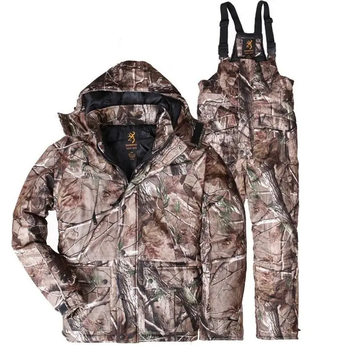1 костюм коричневое зимнее ветрозащитное водонепроницаемое Realtree AP Camo одежда для