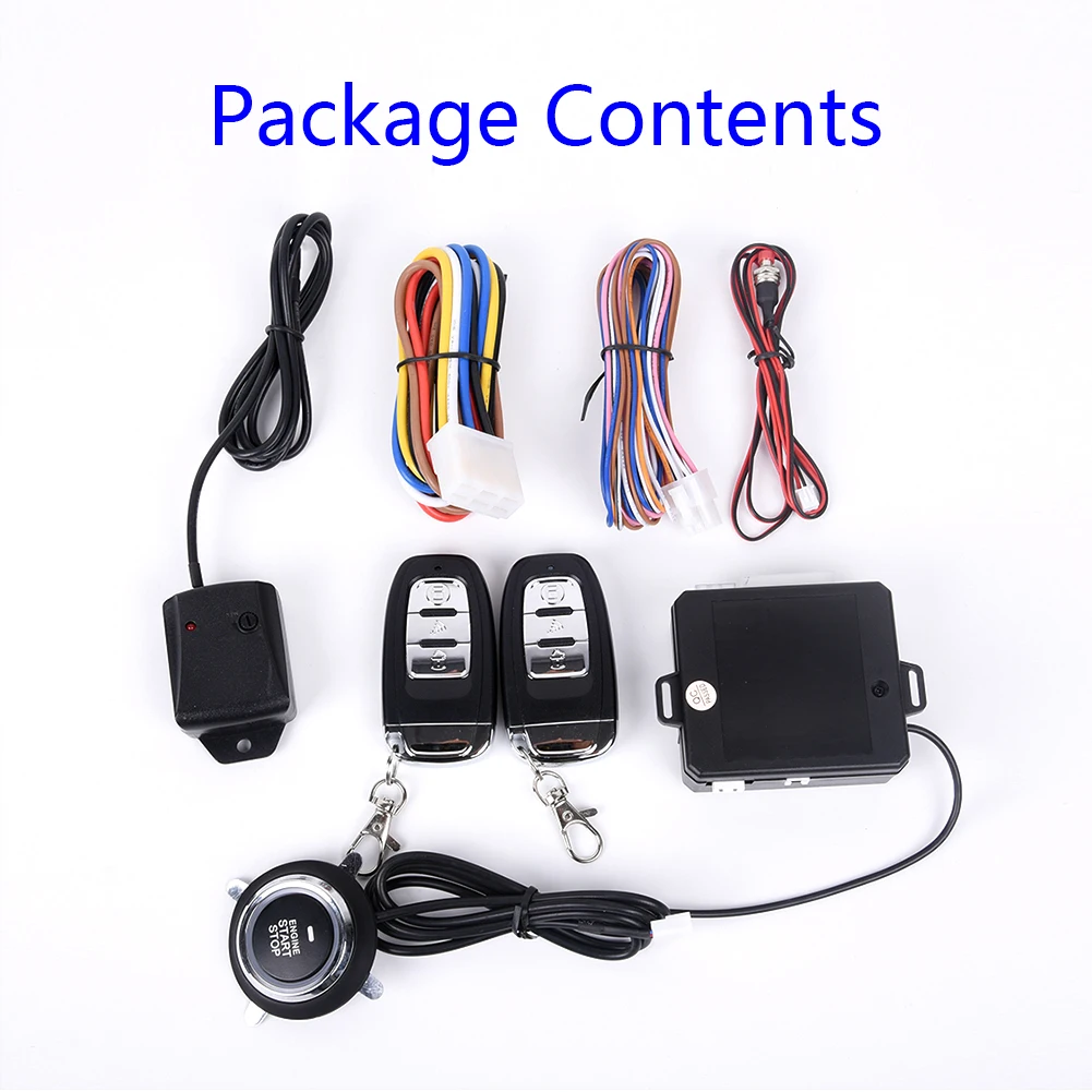 Один ключ запускает воспламенение стартера двигателя Кнопка дистанционного