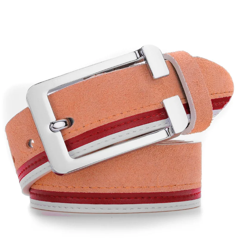 Men's belt belt suede men's fashion pin buckle two layers of leather belt ladies casual belt youth pants belt leather belt Men's belt belt suede men's fashion pin buckle two layers of leather belt ladies casual belt youth pants belt leather belt