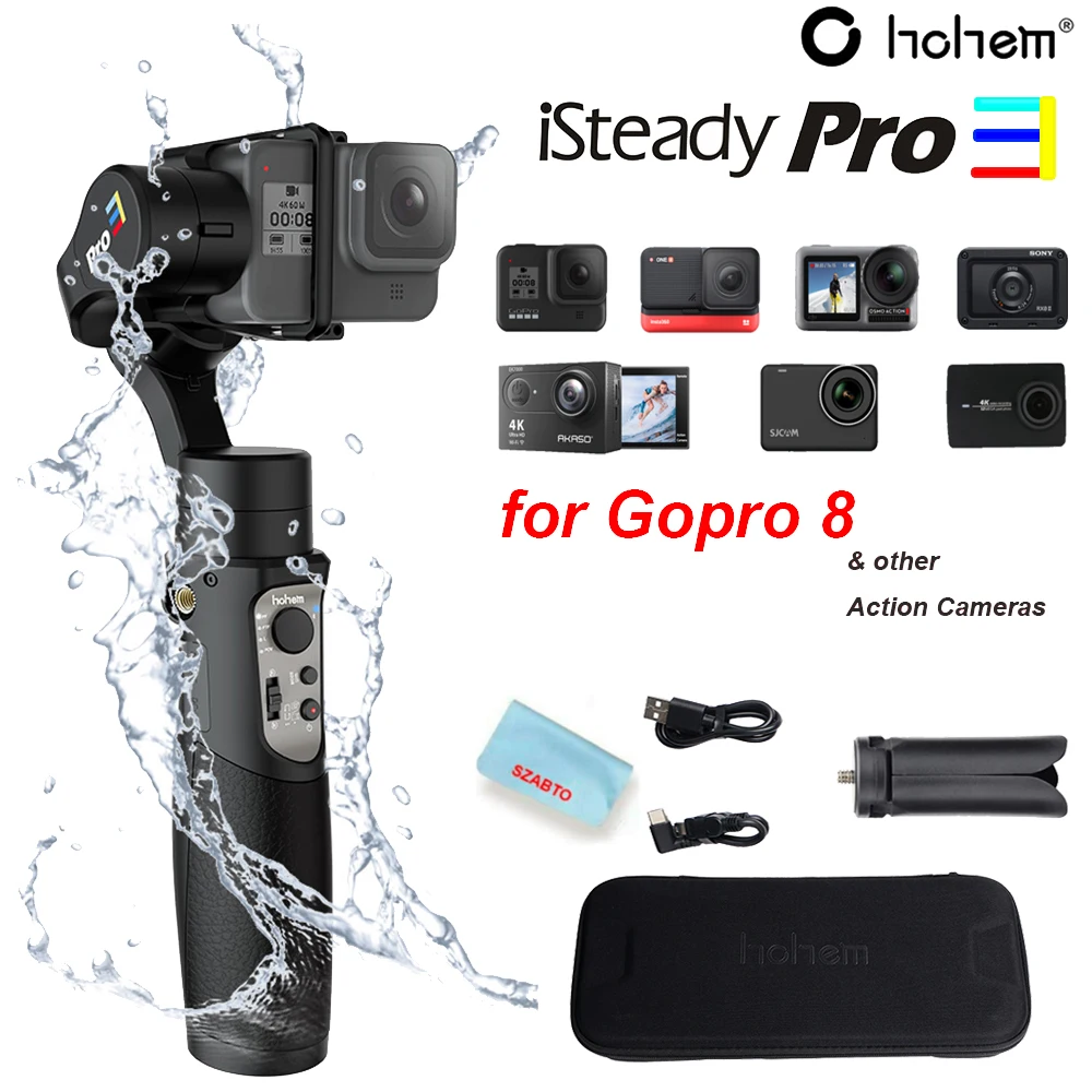 Hohem ISteady Pro2 Pro 3 осевой ручной карданный водонепроницаемый стабилизатор для экшн